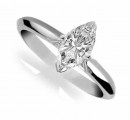 18 Carat White gold 1 Carat Marquise shape Diamond Ring (G Colour. VS1 Clarity)