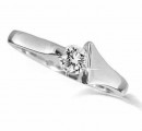 18 Carat White gold 0.20 Carat Diamond Ring (D-E Colour, VVS1 Clarity)