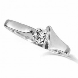 18 Carat White gold 0.20 Carat Diamond Ring (D-E Colour, VVS1 Clarity)