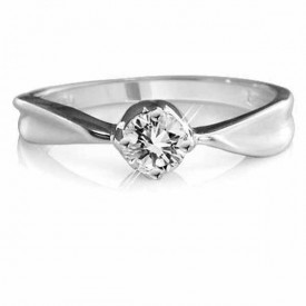 18 Carat White gold 0.25 Carat Diamond Ring (D-E Colour, VVS1 Clarity)