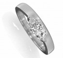 18 Carat White gold 0.33 Carat Marquise shaped Diamond Ring (G Colour, VS1 Clarity)
