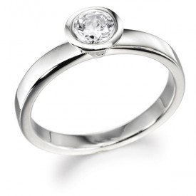 18ct White Gold 0.30 Carat Diamond Ring (G Colour, VS1 Clarity)
