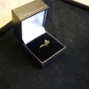 Tsavorite Garnet Ring …….. Tsavorite, also known as the Green Garnet. Oval 4 claw set, with a twist shoulder ……….  ₤255.00 ….. Also available in a stone of your choice