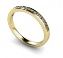 18 Carat Yellow gold 16 Stone Diamond Half Eternity Ring